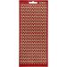 1 sheet, hearts, sheet 10x23 cm, gold, red glitter