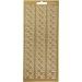 1 sheet, corners, sheet 10x23 cm, gold