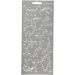 1 sheet, swirl, sheet 10x23 cm, silver