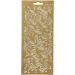 1 sheet, leaves, sheet 10x23 cm, gold