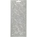 1 sheet, leaves, sheet 10x23 cm, silver