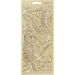 1 sheet, feathers, sheet 10x23 cm, gold