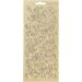 1 sheet, butterflies, sheet 10x23 cm, gold