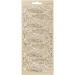 1 sheet, feathers, sheet 10x23 cm, gold