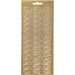 1 sheet, hat, sheet 10x23 cm, gold