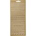 1 sheet, alphabet, sheet 10x23 cm, gold