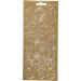 1 sheet, sport, sheet 10x23 cm, gold