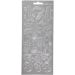 1 sheet, sport, sheet 10x23 cm, silver