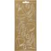 1 sheet, sport, sheet 10x23 cm, gold