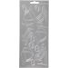 1 sheet, sport, sheet 10x23 cm, silver