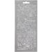1 sheet, lanterns, sheet 10x23 cm, silver