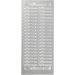 1 sheet, velkommen, sheet 10x23 cm, silver