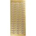 1 sheet, tillykke, sheet 10x23 cm, gold