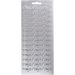 1 sheet, tillykke, sheet 10x23 cm, silver