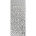 1 sheet, konfirmation, silver