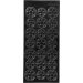 1 sheet, footballs, sheet 10x23 cm, black
