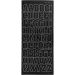 1 sheet, big letters, capital, sheet 10x23 cm, black