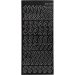 1 sheet, big numbers, sheet 10x23 cm, black