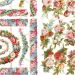 2 sheet/ 1 pack, small flowers, sheet 16,5x23,5 cm