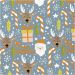 5 m/ 1 roll, Santa Claus, Christmas present, lollipop, reindeer, W: 50 cm, 80 g, grey