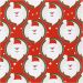 100 m/ 1 roll, Santa Claus, W: 50 cm, 80 g, red