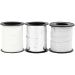 3x15 m/ 1 pack, W: 10 mm, silver, glitter silver, white