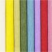 8 sheet/ 1 pack, sheet 25x60 cm, Crêpe ratio: 180%, 105 g, standard colours