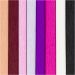 8 sheet/ 1 pack, sheet 25x60 cm, Crêpe ratio: 180%, 105 g, purple/pink harmony