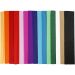 60 pleats/ 1 pack, L: 2,5 M, W: 50 cm, 22 g, assorted colours