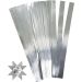 100 strips/ 1 pack, L: 45 cm, dia. 6,5 cm, W: 15 mm, silver
