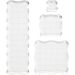 4 pc/ 1 pack, size 2,5x2,5+5x5+7,6x7,6+5x16,5 cm, thickness 1 cm