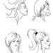 1 sheet, hairstyle, sheet 11x15,5 cm
