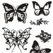 1 sheet, butterflies, sheet 11x15,5 cm