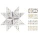 48 strips/ 1 pack, L: 44+78 cm, dia. 6,5+11,5 cm, W: 15+25 mm, gold, white