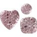 35 pc/ 1 pack, round, square, heart, size 6+8+10 mm, rose