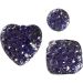 35 pc/ 1 pack, round, square, heart, size 6+8+10 mm, blue