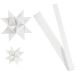 32 strips/ 1 pack, L: 44+78 cm, W: 15+25 mm, dia. 6,5+11,5 cm, white