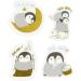 30 pc/ 1 pack, penguins, size 40-53 mm