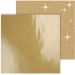 2 sheet/ 1 pack, sheet 30,5x30,5 cm, 120+128 g, gold