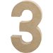 1 pc, 3, H: 20,2 cm, W: 11,8 cm, thickness 2,5 cm