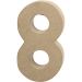 1 pc, 8, H: 20,2 cm, W: 11 cm, thickness 2,5 cm