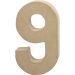 1 pc, 9, H: 20,5 cm, W: 12 cm, thickness 2,7 cm