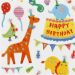 1 sheet, animal orcestra, sheet 15x16,5 cm