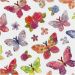 1 sheet, butterflies, sheet 15x16,5 cm