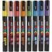 8 pc/ 1 pack, no. PC-3ML, line 0,9-1,3 mm, glitter colours