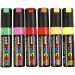 6 pc/ 1 pack, no. PC-8K, line 8 mm, broad, assorted colours