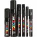 6 pc/ 1 pack, line 0,7-15 mm, black
