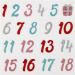 1 sheet, advent numbers, sheet 10x16 cm