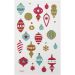 1 sheet, Christmas ornaments, sheet 10x16 cm