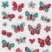 1 sheet, butterflies, sheet 10x16 cm